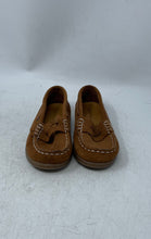 Load image into Gallery viewer, Zara Kids Brown Suede Slip-On Low Top Moc Toe Boat Shoes Size EUR 27

