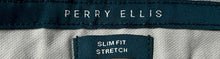 Load image into Gallery viewer, Perry Ellis Mens Gray Flat Front Pockets Slim Fit Stretch Chino Pants Size 38x32
