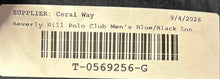 Load image into Gallery viewer, Beverly Hills Polo Club Mens Blue Black Geo Long Sleeve Button-Up Shirt Size L
