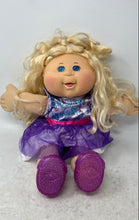 Load image into Gallery viewer, Cabbage Patch Kids Celebration Edition Blonde Hair Blue Eyes Purple Dress Doll
