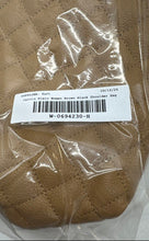 Load image into Gallery viewer, Calvin Klein Womens Brown Black Quilted Faux Leather Tassel Shoulder Bag
