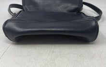 Load image into Gallery viewer, Unbranded Womens Dark Blue Faux Leather Outer Zip Pocket Crossbody Bag
