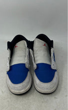 Load image into Gallery viewer, Nike Boys Air Jordan 1 Low SE Blue White Sneakers Shoes Size 4.5Y No Laces
