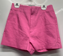Load image into Gallery viewer, Zara Womens Pink Flat Front Pockets Casual Bermuda Shorts Size Small
