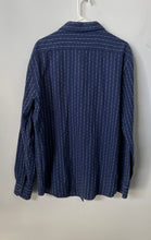 Load image into Gallery viewer, Banana Republic Mens Blue White Printed Untucked Fit Button-Up Shirt Size L
