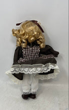 Load image into Gallery viewer, Set Of 2 Pieces Wyndham Lane Heidi &amp; Eric Open Eyes Well Dressed Porcelain Doll
