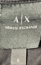 Load image into Gallery viewer, Armani Exchange Mens Black Short Sleeve 1/4 Zip Collared Polo Shirt Size S
