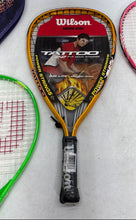 Load image into Gallery viewer, Lot Of 4 Tennis Racquetball Rackets Wilson US Open Rak Attak Slazenger Tattoo
