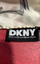 Load image into Gallery viewer, DKNY Womens Beige Graphic Multifunctional Neck Warmer Lightweight Square Scarf
