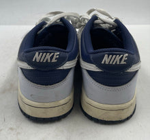 Load image into Gallery viewer, Authentic Nike Boys Dunk Low Blue Navy Blue Sneaker Shoes Size 7Y Stained

