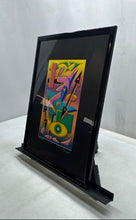 Load image into Gallery viewer, Nasdaq Signed By Artist Seeman Colorful Geometric Abstract Framed Art Print
