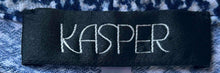 Load image into Gallery viewer, Kasper Womens Blue White Printed Sleeveless V-Neck Blouse Top Size Small
