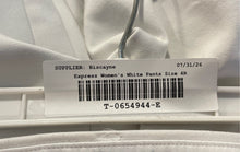 Load image into Gallery viewer, Express Womens White Flat Front Columnist Barely Bootcut Leg Dress Pants Size 4R
