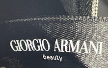 Load image into Gallery viewer, Giorgio Armani Beauty Womens Black Zipper And Wrist Carry Strap Cosmetic Bag
