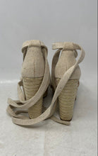 Load image into Gallery viewer, JLO Jennifer Lopez Womens Beige Block Heel Platform Espadrille Sandals Size 9M
