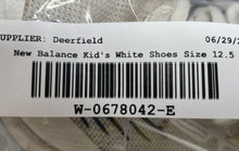 Load image into Gallery viewer, New Balance Boys 4040 V6 TY4040W6 White Lace-Up Baseball Shoes Size 12.5M
