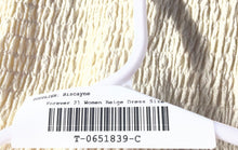 Load image into Gallery viewer, Forever 21 Womens Beige Pleated Sleeveless Round Neck Pullover A-Line Dress Sz L
