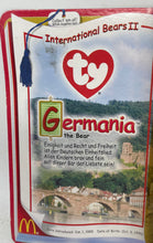 Load image into Gallery viewer, TY Teenie Beanie Babies Baby McDonalds International Bears II Germania Toy
