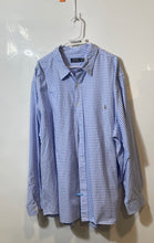 Load image into Gallery viewer, Polo Ralph Lauren Mens White Blue Check Printed Long Sleeve Button-Up Shirt 4XB

