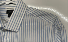 Load image into Gallery viewer, J.Crew Mens Blue White Striped Ludlow Long Sleeve Button-Up Shirt Size Medium
