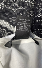 Load image into Gallery viewer, INC International Concepts Womens White Black Lace Overlay Blouse Top Size 8
