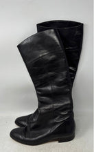 Load image into Gallery viewer, Anne Klein Womens Black Leather Round Toe Knee High Riding Boots Size 7 M
