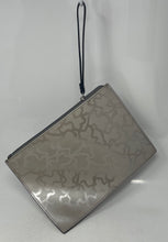 Load image into Gallery viewer, Authentic Tous Womens Gray Printed Leather Zipper Mini Wristlet Wallet
