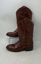 Load image into Gallery viewer, Laredo Unisex Brown Genuine Leather Pull-On Round Toe Cowboy Western Boots Sz 6M

