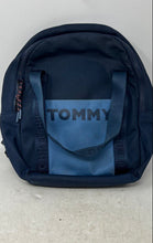 Load image into Gallery viewer, Tommy Hilfiger Womens Blue Adjustable Strap Zip-Around Lined Backpack
