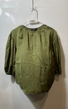 Load image into Gallery viewer, Lauren Ralph Lauren Womens Green Shantung Blouson Sleeve Blouse Top Size XS
