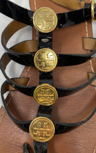 Load image into Gallery viewer, Authentic Tory Burch Womens Brown Black Gladiator Sandals No Size Long 9.5 Inch
