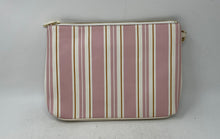 Load image into Gallery viewer, Nanette Lepore Womens Pink Striped Scratched Wristlet Wallet Sunglasses Case

