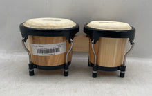 Load image into Gallery viewer, Rolling Stone Brown Black Wooden Beginners Bongo Drums Instrument Set
