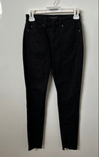 Load image into Gallery viewer, Banana Republic Womens Black Denim Pockets High Rise Skinny Leg Jeans Size 24/00
