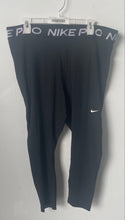 Load image into Gallery viewer, Nike Womens Black Pull On Skinny Leg Sport Ankle Leggings Size 2X
