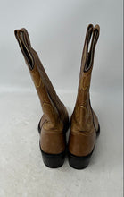 Load image into Gallery viewer, Old West Kids Brown Leather Pull-On Round Toe Cowboy Western Boots Size 35
