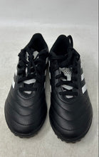 Load image into Gallery viewer, Adidas Kids Goletto 8 TF GY5781 Black White Lace-Up Sneaker Shoes Size 2.5
