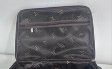 Load image into Gallery viewer, Yukdragon Unisex Brown Snakeskin Pattern Faux Leather Exotic Travel Suitcase
