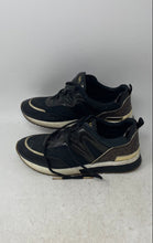 Load image into Gallery viewer, Michael Kors Womens Pippin Black Brown Gold-Tone Low Top Sneakers Shoes Size 9 M
