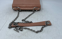 Load image into Gallery viewer, Louise Et Cie Womens Nude Embossed Leather Semi Chain Strap Flap Crossbody Bag
