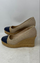 Load image into Gallery viewer, Jack Rogers Womens Beige Square Toe Slip-On Wedge Espadrille Sandals Size 8M
