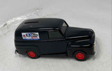 Load image into Gallery viewer, Ertl 1950 Black Diecast TA Express Ford Panel Van Model Collectible Coin Bank
