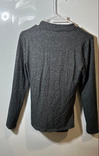 Load image into Gallery viewer, Loft Womens Gray V-Neck Long Sleeve Side Button Blouse Top Size Small
