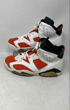 Load image into Gallery viewer, Nike Mens Air Jordan 6 Retro White Orange Black Lace-Up Sneaker Shoes Size 9
