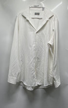 Load image into Gallery viewer, Perry Ellis Portfolio Mens Tech +Shirt White Long Sleeve Slim Dress Shirt Sz 17
