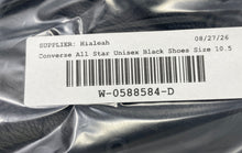 Load image into Gallery viewer, Converse Unisex Chuck Taylor All Star Hi Black Sneaker Shoes Size M10.5 W12.5
