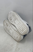 Load image into Gallery viewer, By Nataly Mendez Mens White Blue Leather Lace-Up Sneaker Shoes Size 35
