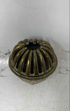 Load image into Gallery viewer, Silver-Tone Brass India Floral Engraving Decorative Elephant Claw Bell
