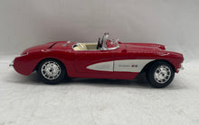 Load image into Gallery viewer, Bburago Red 1957 Chevrolet Corvette Scale 1:18 Die-Cast Collector Model Car
