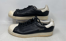 Load image into Gallery viewer, Adidas Mens Superstar Pure FV2838 Black And White Leather Sneakers Shoes Size 10
